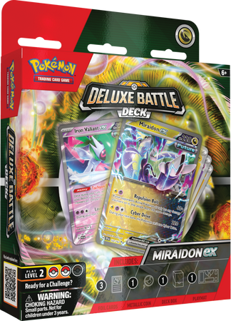 Pokemon DELUXE TALIA PUDEŁKO NA KARTY Battle Deck Miraidon ex ORYGINALNE