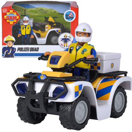 STRAŻAK SAM QUAD POLICJA pojazd +figurka lornetka megafon zabawka dla dzieci