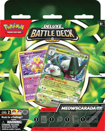 Pokemon DELUXE TALIA PUDEŁKO NA KARTY Battle Deck Meowscarada ex ORYGINALNE