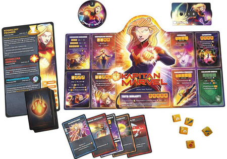 4w1 DICE THRONE MARVEL gra planszowa Captain Marvel Pantera Strange Wdowa BIG BOX