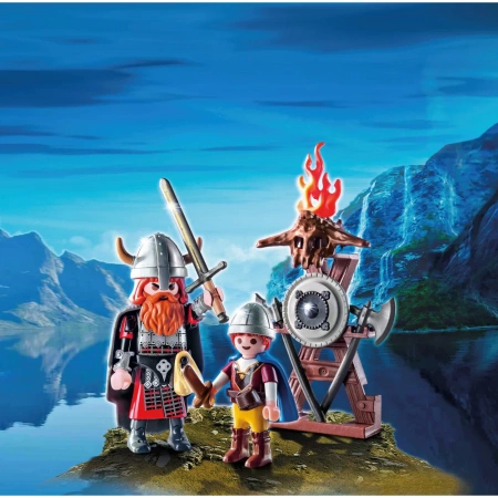 Playmobil SKARBONKA JAJKO DLA DZIECI +WIKINGOWIE 9209 bronie figurki