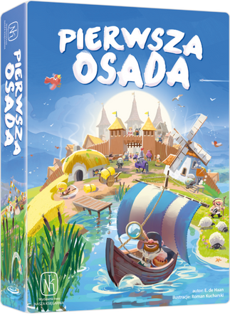 PIERWSZA OSADA gra karciana planszowa Nasza Księgarnia 8+
