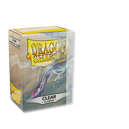 OUTLET Koszulki PREMIUM na karty talię Pokemon MtG Magic Classic Dragon Shield Sleeves protektory Przezroczyste (100 sztuk)