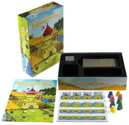 KINGDOMINO GRA ROKU PLANSZOWA PODSTAWA +ROZSZERZENIE DODATEK ERA GIGANTÓW