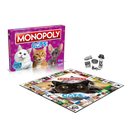Monopoly Cats Edition gra planszowa angielska FAMILY ENGLISH BOARD GAME