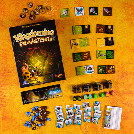 OUTLET KINGDOMINO PREHISTORIA NOWE WYDANIE King domino gra planszowa POLSKA EDYCJA