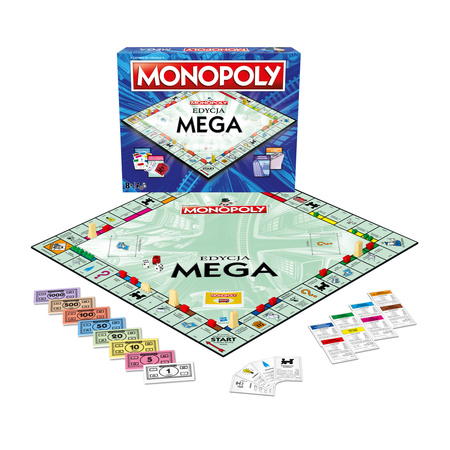 Monopoly MEGA gra planszowa dla przedszkól seniorów WIELKA POLSKA EDYCJA