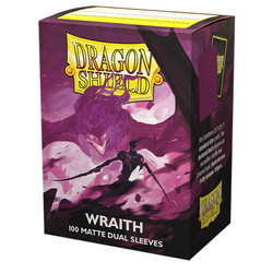 Koszulki PREMIUM na karty talię Pokemon MtG Magic Dual MATTE Dragon Shield Sleeves protektory Wraith (100 sztuk)