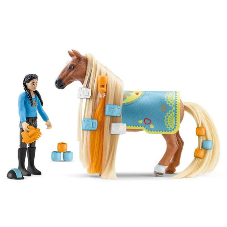 Schleich ZESTAW STARTOWY konie koń PIĘKNE WŁOSY 42585 KIM I CARAMELO Sofia's Beauties