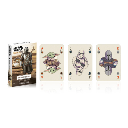 Waddingtons Star Wars Mandalorian 55 KART DO GRY POKER TYSIĄC BRYDŻ KARTY