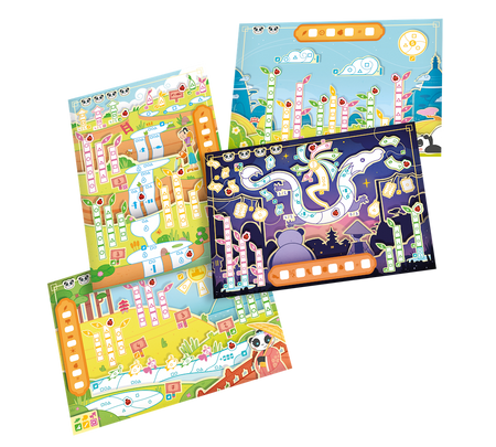 Takenokolor gra planszowa kolorowanie ogrodu RODZINNA flamastry panda 8+