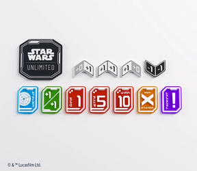 Star Wars Unlimited Acrylic Tokens żetony tokeny PREMIUM ORYGINALNE 55 SZT.