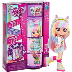 CRY BABIES BFF JENNA LALKA MODOWA +AKCESORIA ŚLICZNA ORYGINALNA DUŻA 20cm