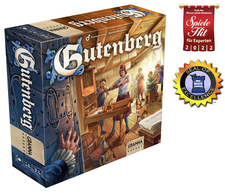 GUTENBERG gra planszowa Guttenberg angielska Granna ENGLISH BOARD GAME