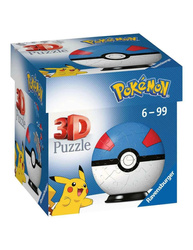 POKEMON 3D PUZZLE PREMIUM POKE GREAT BALL KULA POKEBALL Pokémon ORYGINALNE