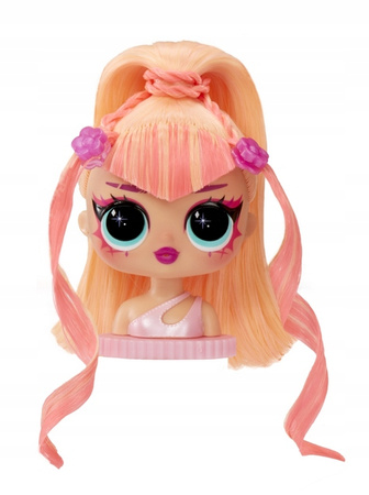 GŁOWA LALKI DO CZESANIA STYLIZACJI WŁOSÓW ORYGINALNA LALKA LOL TWEENS SWAP