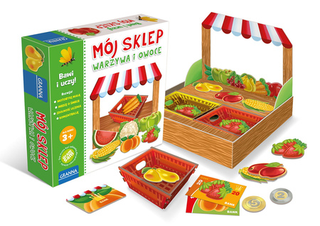 Mój sklep Warzywa i owoce gra edukacyjna dla dzieci robienie zakupów