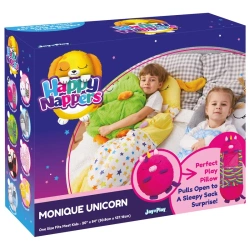 PIĘKNY ŚPIWÓR RÓŻOWY JEDNOROŻEC DLA DZIECKA śpiworek PODUSZKA KOŁDRA 137cm HAPPY NAPPERS
