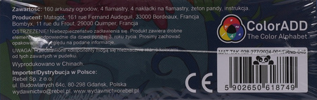 Takenokolor gra planszowa kolorowanie ogrodu RODZINNA flamastry panda 8+