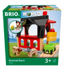 Brio Stodoła KLOCKI figurki 6w1 DREWNIANE stodoła wóz zwierzęta 3+