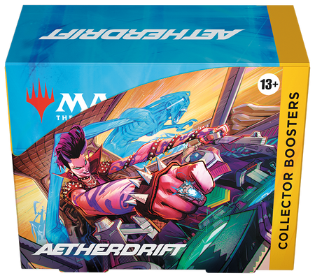 Collector Booster Box Aetherdrift karty MTG 12 boosterów Magic 2025 PREMIUM