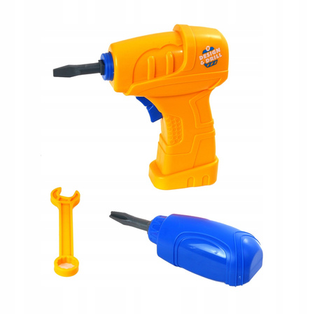 Kreatywna układanka wiertarka wkrętarka dla dzieci szablon 2D 3D edukacja