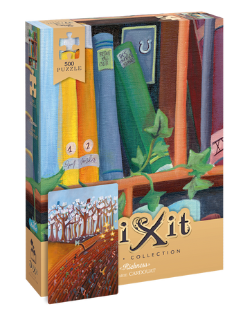 DIXIT MINI ROZSZERZENIE DODATEK KARTA PROMO do gra planszowa +PUZZLE 500 Richness