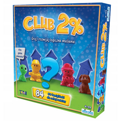 CLUB 2% gra planszowa klub smart łamigłówka logiczna na myślenie dla dzieci