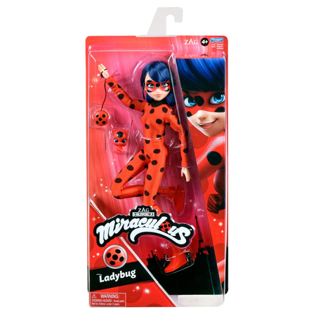 MIRACULUM DUŻA LALKA BIEDRONKA LADYBUG MIRACULOUS FIGURKA ORYGINALNA 27cm