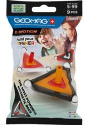 Geomag MOCNE KLOCKI MAGNETYCZNE 9 ELEMENTÓW kulki trójkąt ZESTAW DLA DZIECI