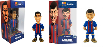 2x FIGURKA MINIX FC BARCELONA ROBERT LEWANDOWSKI +PEDRI KOLEKCJONERSKA 12cm