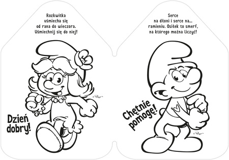 SMERFY KOLOROWANKA +NAKLEJKI nalepki książeczka kredeczka książka dla dzieci