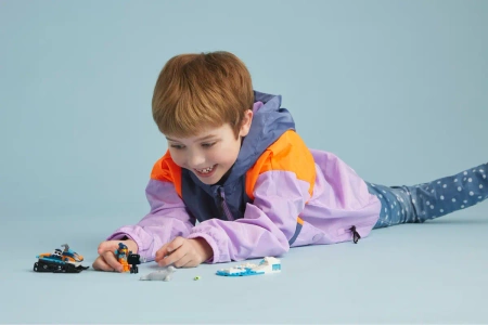 OUTLET LEGO City 60376 Skuter śnieżny pojazd kamera klocki +3x figurka ludzik foki