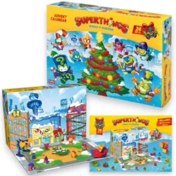 SUPER THINGS ZINGS 24 PREZENTY FIGURKI +SCENERIA KABOOM CITY Kalendarz adwentowy