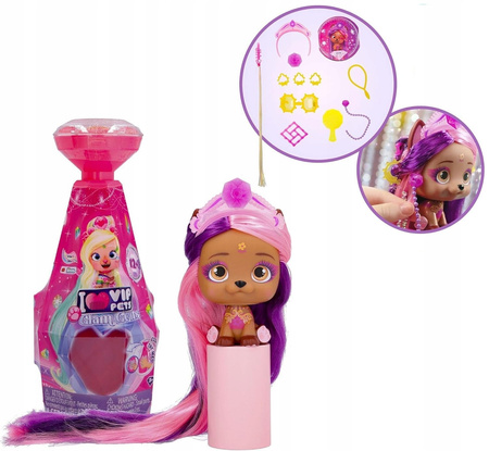 I LOVE VIP PETS GLAM GEMS PIES W BUTELCE PIESEK NIESPODZIANKA +9 AKCESORIÓW