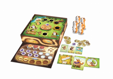 Puchata dolina rodzinna gra kooperacyjna piekne elementy figurki