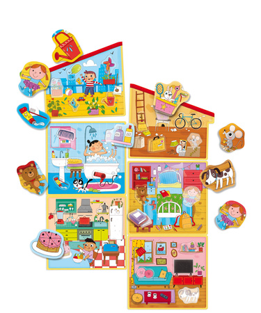 OUTLET Montessori Ogromny 30 ELEMENTÓW dom gra dla najmłodszych 2+ 85644 LISCIANI