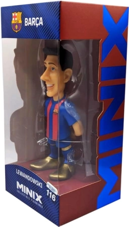 FIGURKA MINIX FC BARCELONA ROBERT LEWANDOWSKI KOLEKCJONERSKA 12 ORYGINALNA