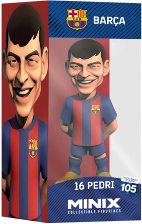 2x FIGURKA MINIX FC BARCELONA ROBERT LEWANDOWSKI +PEDRI KOLEKCJONERSKA 12cm