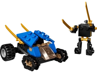 2w1 LEGO NINJAGO 30592 zestaw z serii dla dzieci POJAZD +LUDZIK 69 klocków