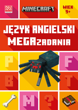 JĘZYK ANGIELSKI MEGA ZADANIA MINECRAFT zabawa i nauka książka dla dzieci 9+