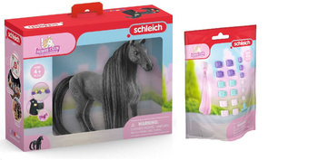 Schleich 2w1 PIĘKNA KLACZ konie koń PIĘKNE WŁOSY 42581 +AKCESORIA DO KONI