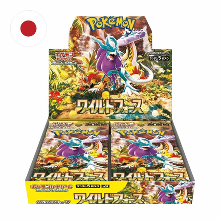 BOOSTER BOX POKEMON TCG WILD FORCE SV5K KOREAŃSKI ORYGINALNE KARTY DISPLAY (30 boosterów)