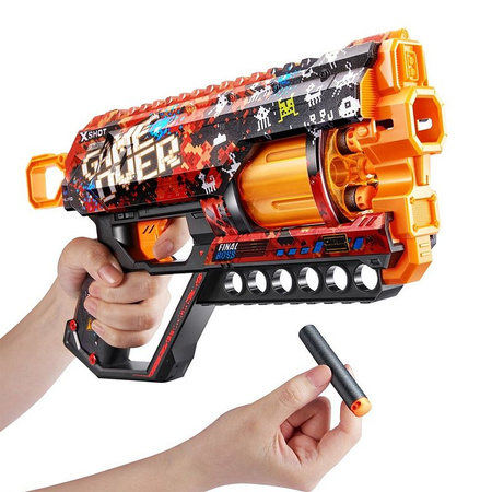 WYRZUTNIA X-SHOT GAME OVER SKINS GRIEFER NA pistolet +strzałki do wyrzutni