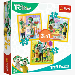 PUZZLE 3w1 Razem na wesoło 34850 Trefl