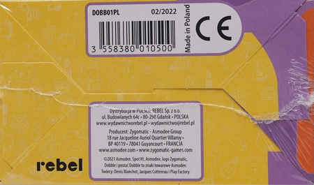 OUTLET DOBBLE REBEL gra planszowa karty doble dople dla dzieci karciana POLSKA