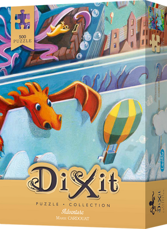 DIXIT MINI ROZSZERZENIE DODATEK KARTA PROMO do gra planszowa +PUZZLE 500 Adventure