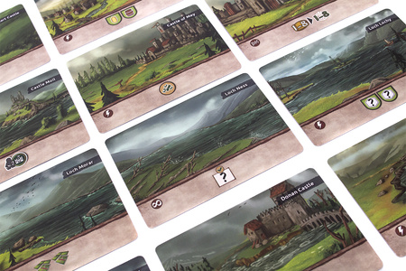 GLEN MORE II KRONIKI gra planszowa STRATEGICZNA WIELKA W TYM 8 ROZSZERZEŃ