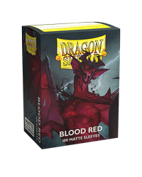 Koszulki PREMIUM na karty talię Pokemon MtG Magic MATOWE Dragon Shield Sleeves protektory Blood Red (100 sztuk)