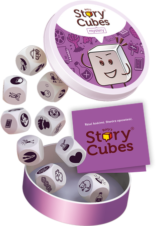 KOŚCI OPOWIEŚCI Story Cubes SEKRETY Gra kościana słowna PUSZKA EKOLOGICZNA